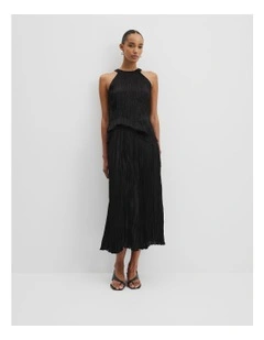 Crinkle Skirt in Black