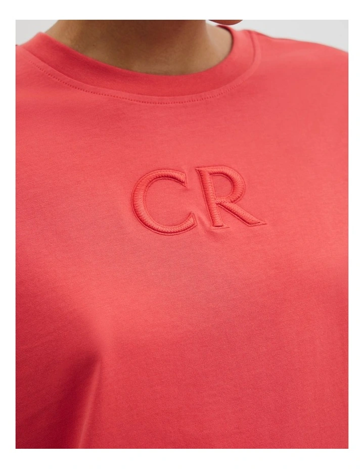 Australian Cotton Logo T-shirt in Cayenne image 2