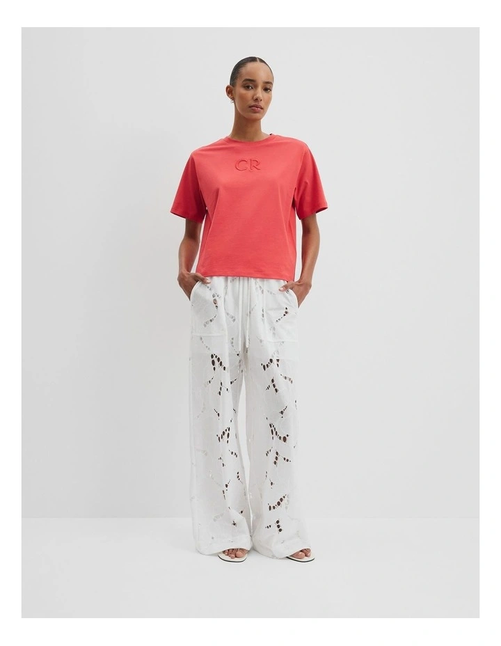 Australian Cotton Logo T-shirt in Cayenne image 3