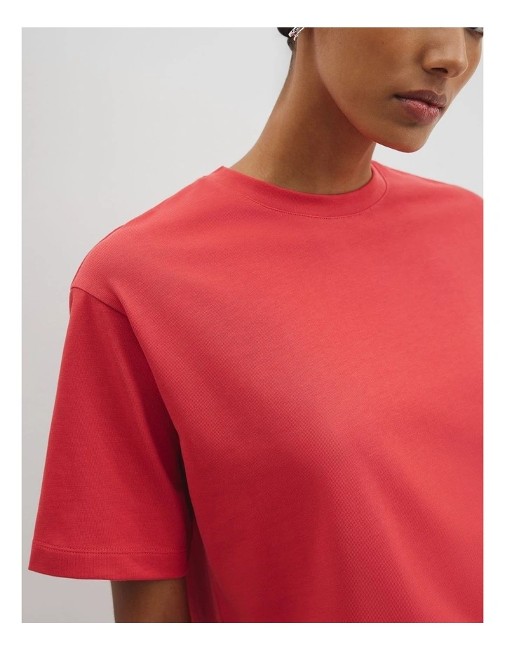 Australian Cotton Boxy T-shirt in Cayenne image 2