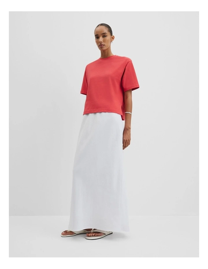 Australian Cotton Boxy T-shirt in Cayenne image 3