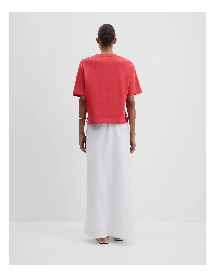 Australian Cotton Boxy T-shirt in Cayenne image 4