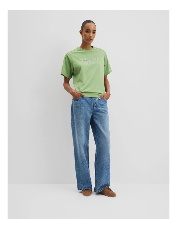 Australian Cotton T-shirt in Kiwi image 2