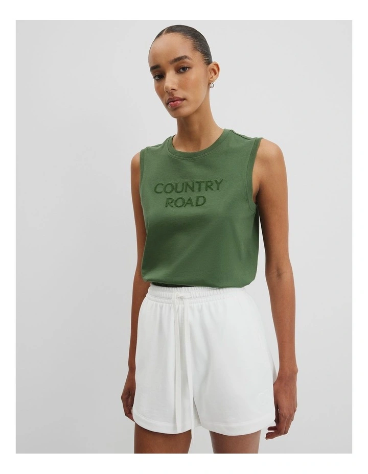 Australian Cotton Tank in Fern image 3