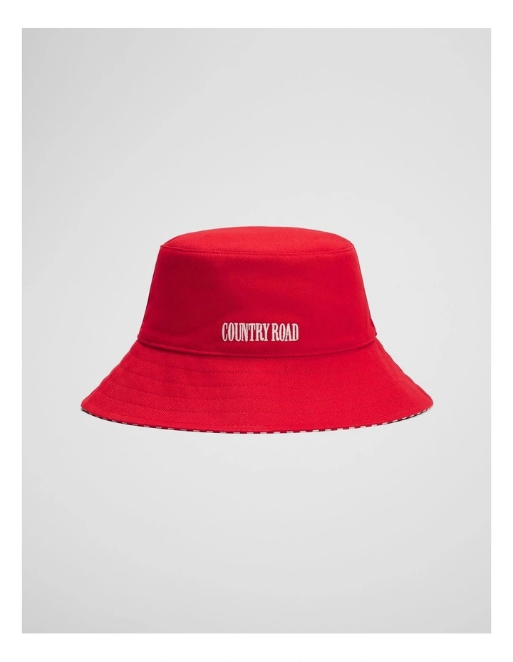 Cr Reverse Bucket Hat in Crimson image 1