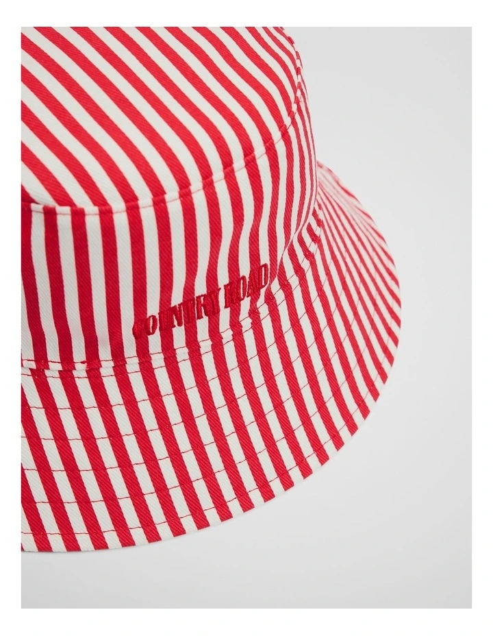 Cr Reverse Bucket Hat in Crimson image 2
