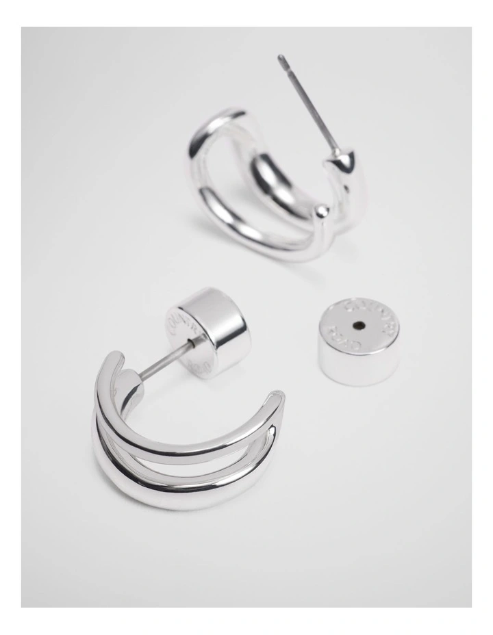 Cassia Hoop in Silver image 3