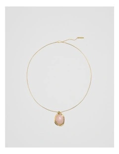 Arya Necklace in Rose Quartz