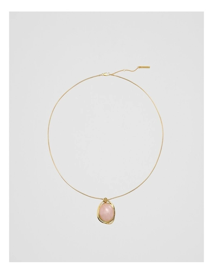 Arya Necklace in Rose Quartz image 1