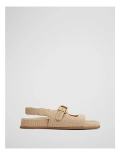 Maggie Raffia Sandal in Natural