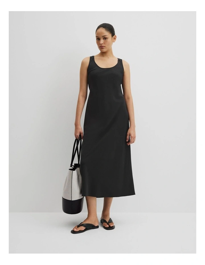 Tank Maxi Dress in Black image 1