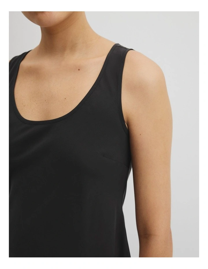 Tank Maxi Dress in Black image 3