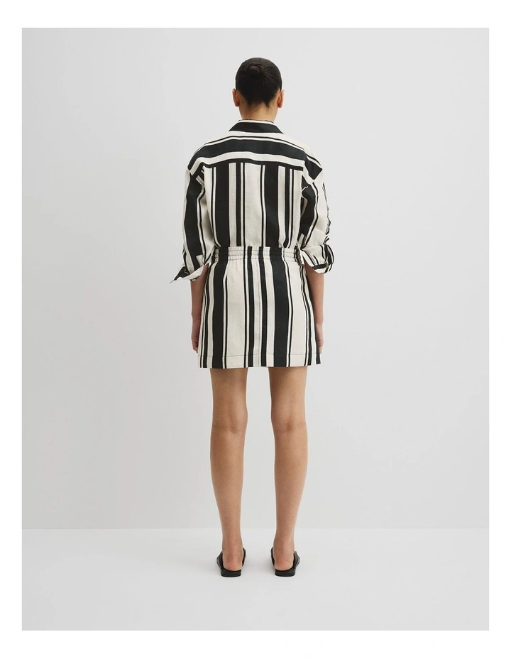 Print Pull On Linen Small in Bold Stripe image 4