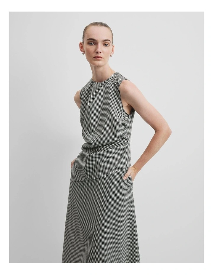 Gingham Midi Dress in Gingham image 2