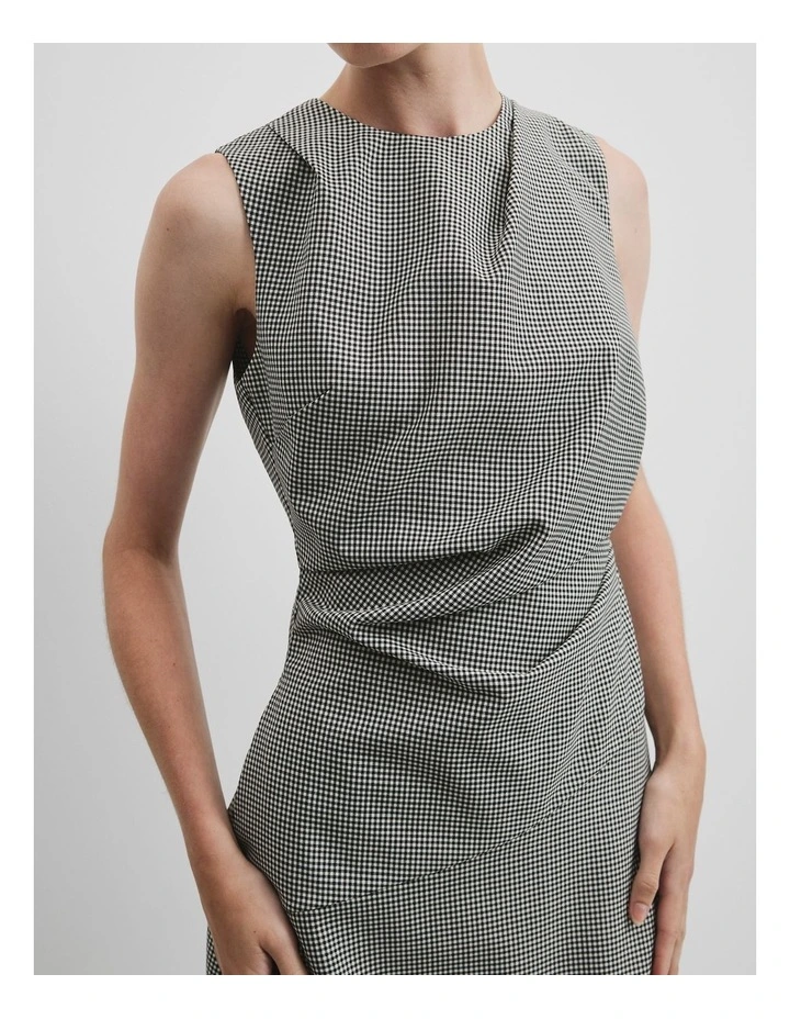Gingham Midi Dress in Gingham image 3