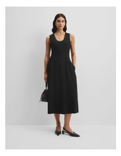 Corset Detail Dress in Black