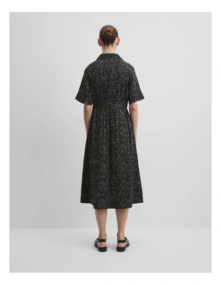 Geometric Print Shirt Dress in Geometric Print image 4
