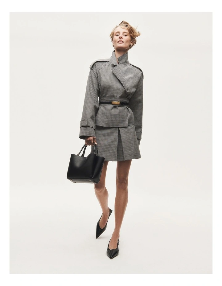 Gingham Wrap Jacket in Gingham image 2