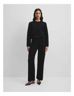 Compact Knit Jacket in Black