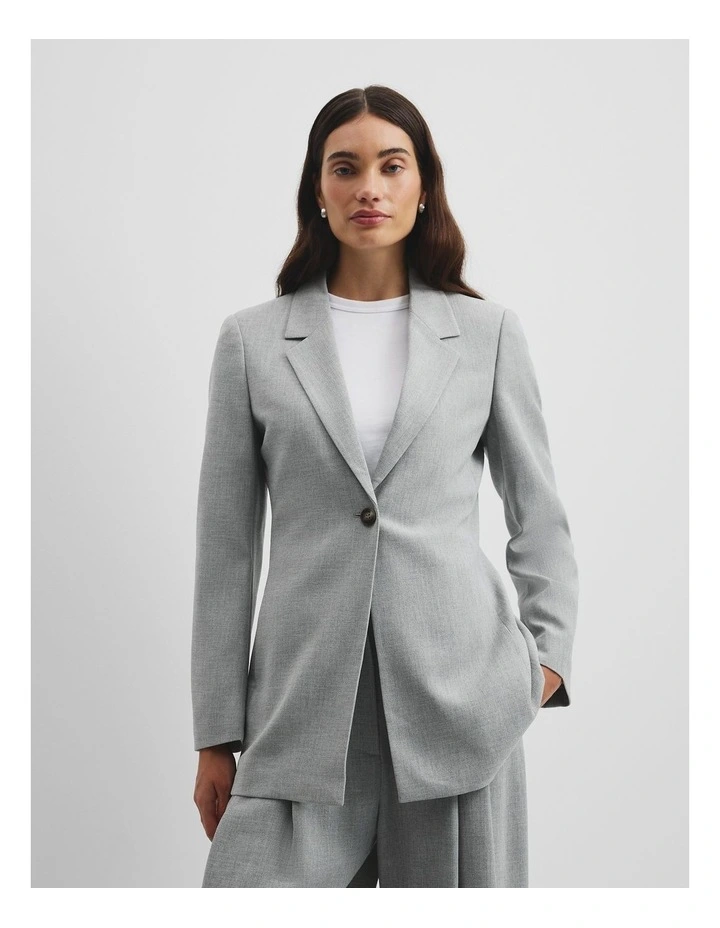 Mit Slim Blazer in Grey Marle image 3