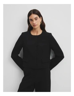 Mit Short Blazer in Black