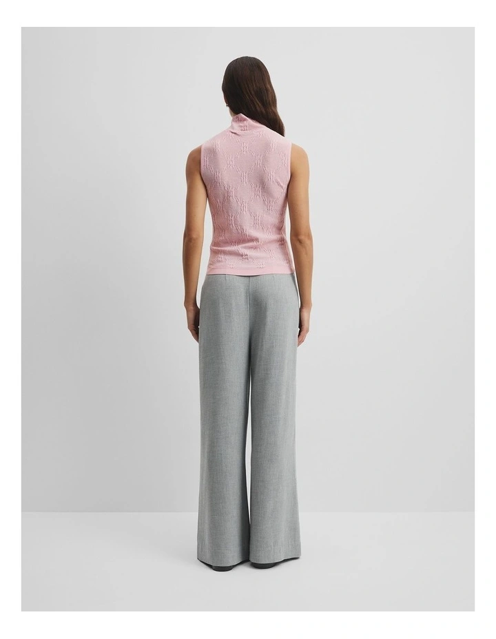 Lace Knit Tank in Floss Pink image 4