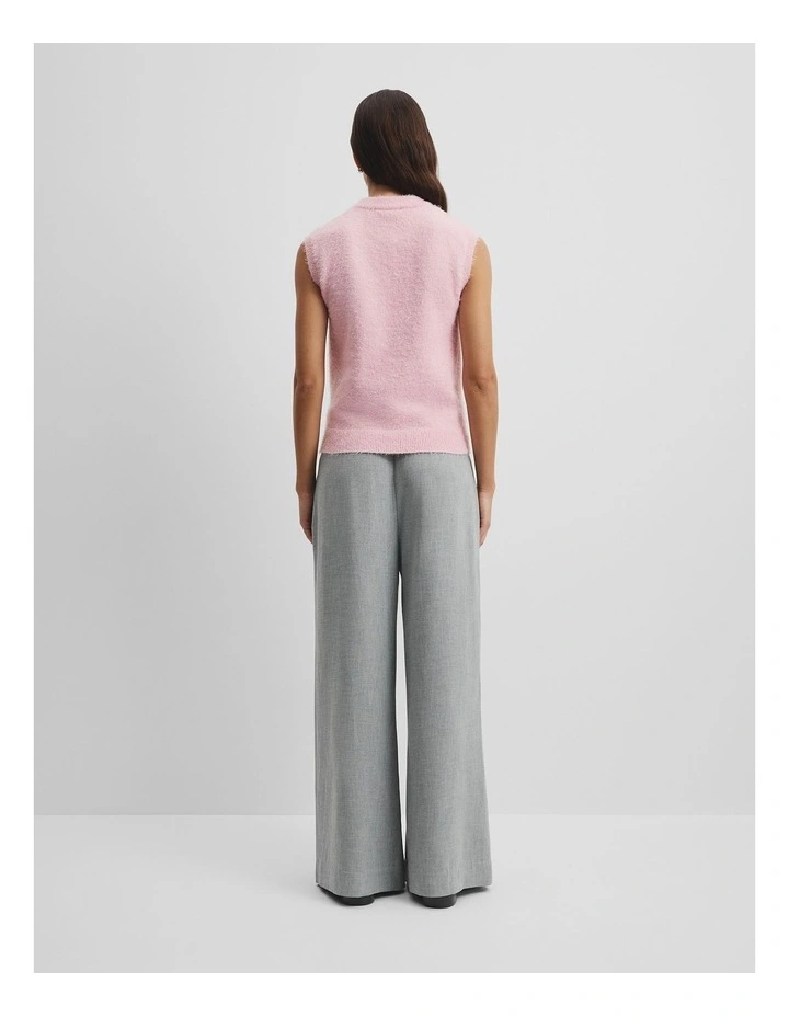 Fluffy Knit Tank in Floss Pink image 4