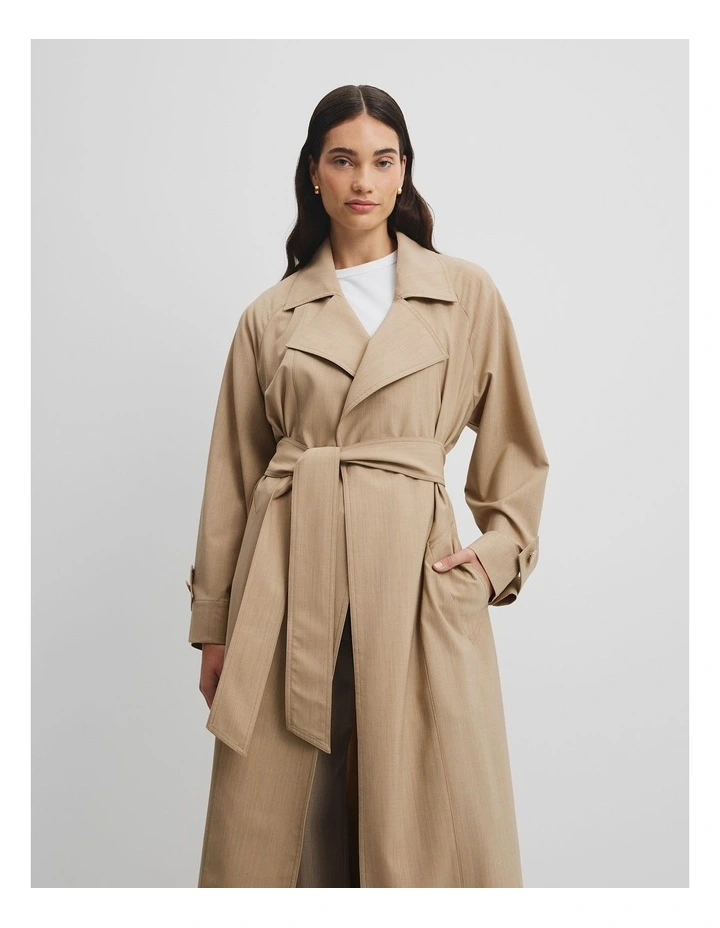 Soft Wrap Trench in Wheat image 4