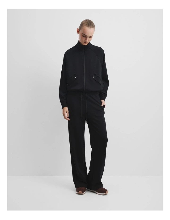 Soft Track Pant in Black image 1