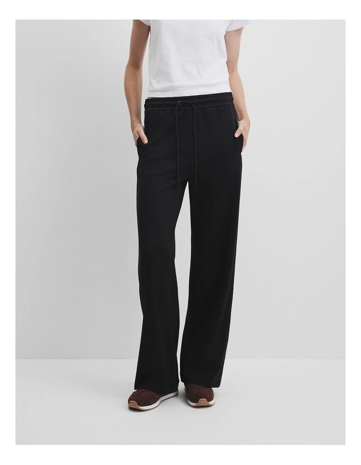 Soft Track Pant in Black image 2