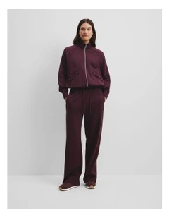 Soft Track Pant in Plum