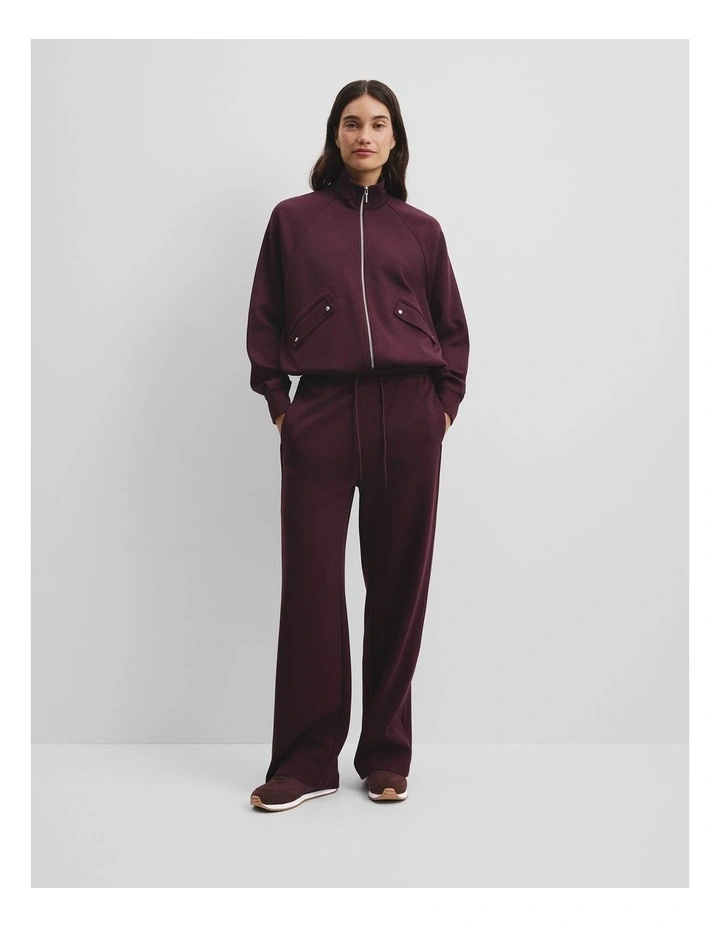 Soft Track Pant in Plum image 1