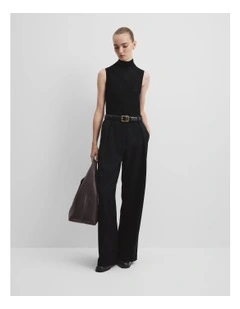 Wool Pant in Black