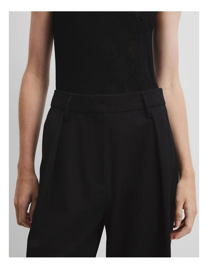 Wool Pant in Black image 3