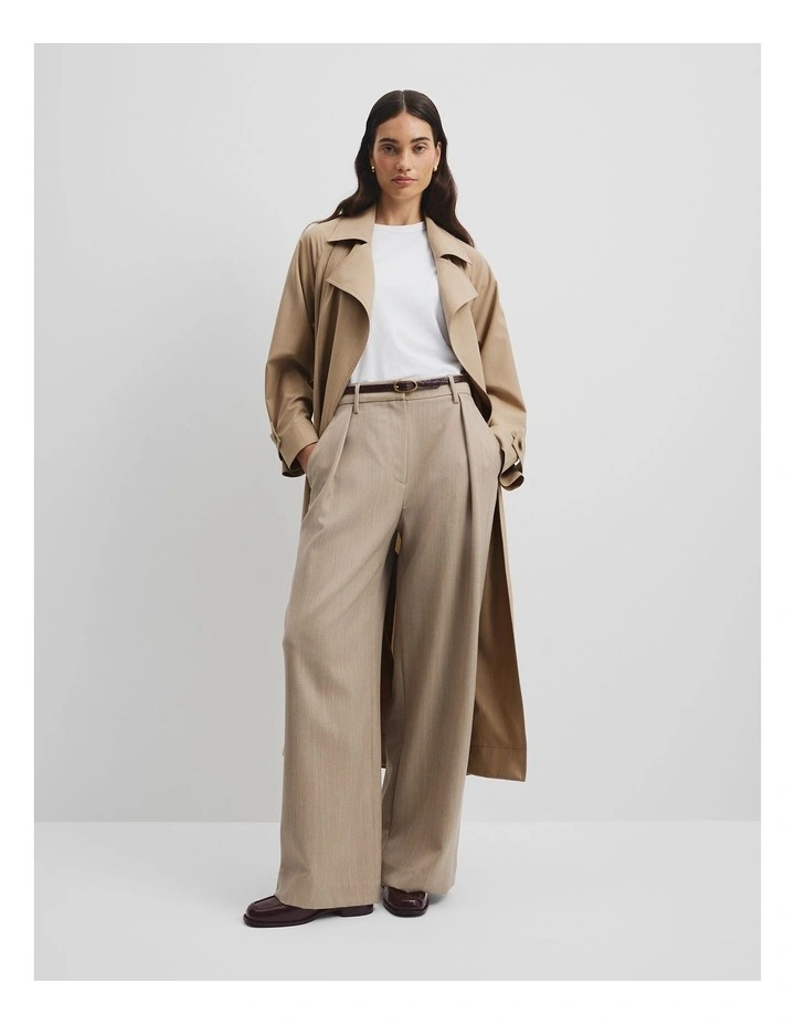 Wool Pant in Buff Marle image 1