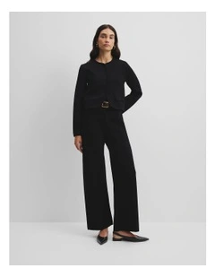 Compact Knit Pant in Black