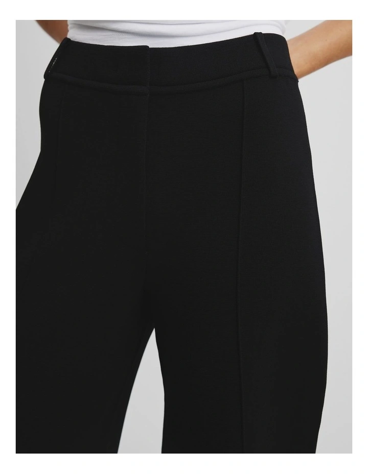 Compact Knit Pant in Black image 3