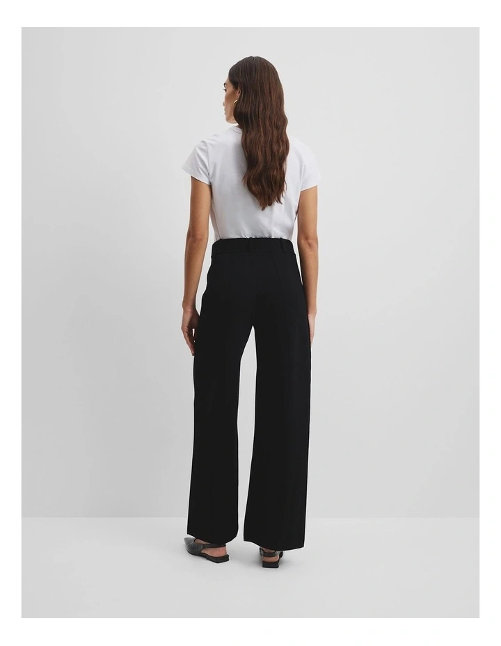 Compact Knit Pant in Black image 4