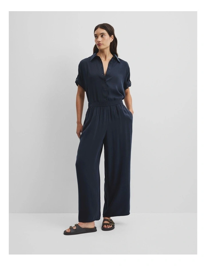 Pull On Cupro Pant in Twilight image 1