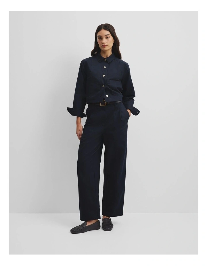 Australian Cotton Tapered Twill Pant in Twilight image 1