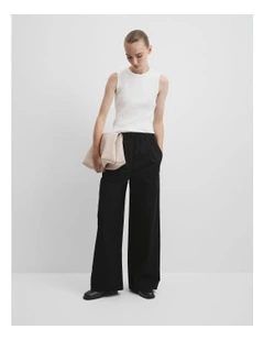 Cotton Twill Pant in Black