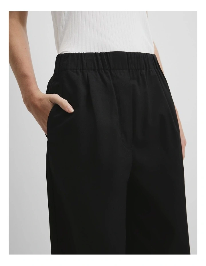 Cotton Twill Pant in Black image 3