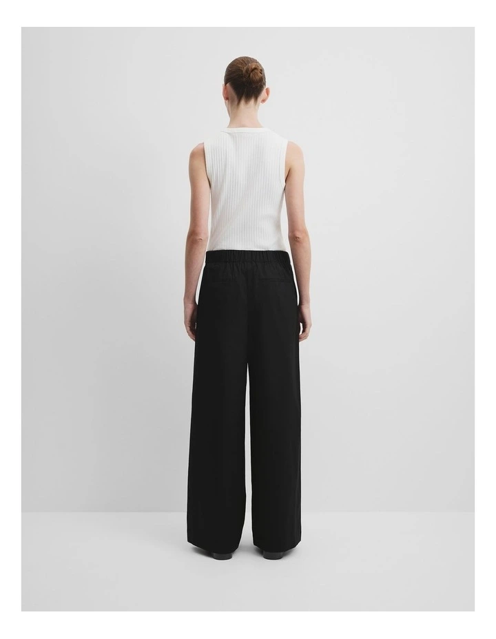 Cotton Twill Pant in Black image 4