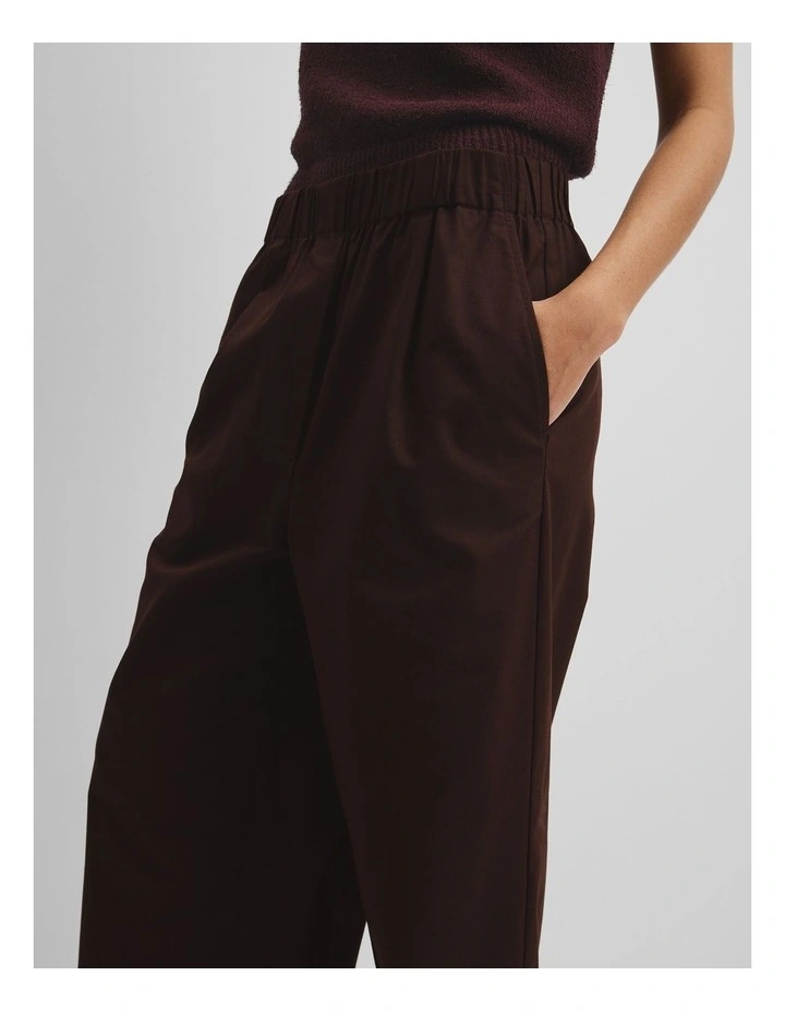 Cotton Twill Pant in Cocoa Bean image 3