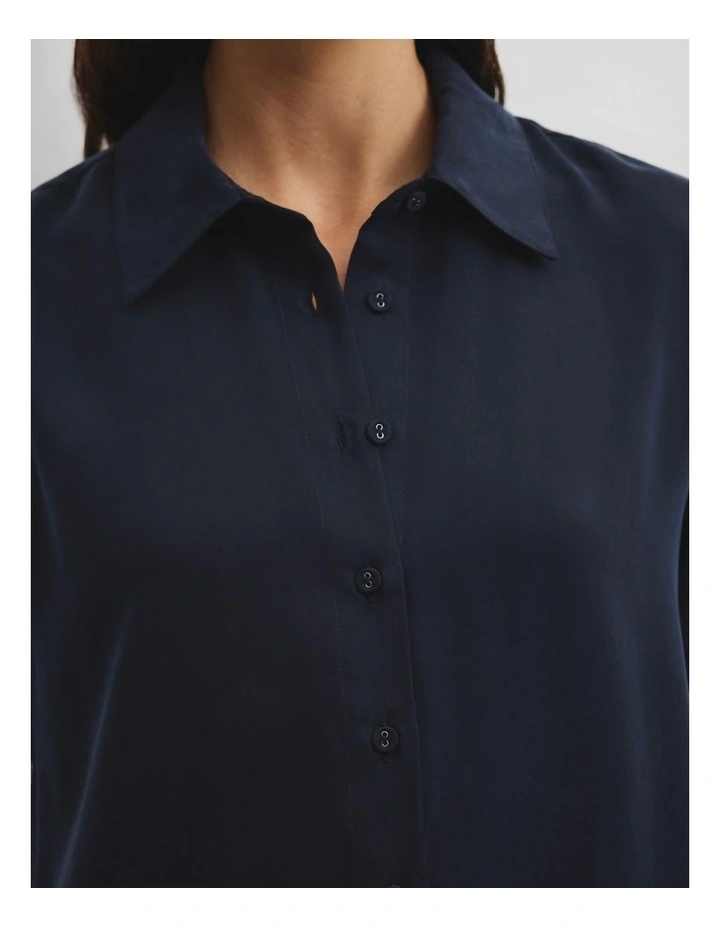 Short Sleeve Cupro Shirt in Twilight image 3