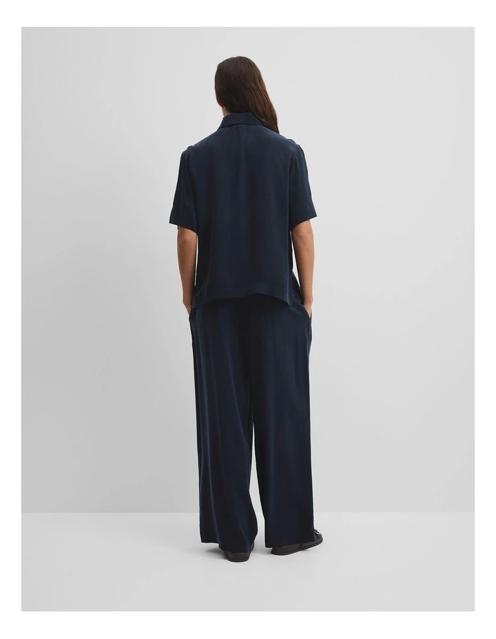 Short Sleeve Cupro Shirt in Twilight image 4