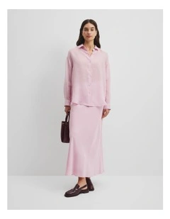 Relaxed Fluid Shirt in Floss Pink