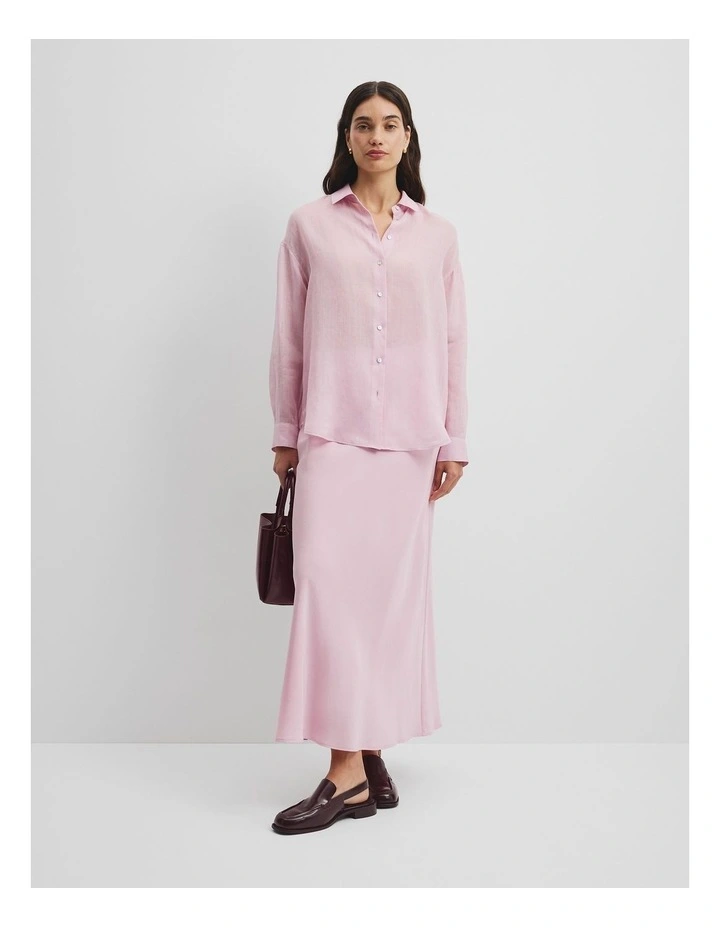 Relaxed Fluid Shirt in Floss Pink image 1