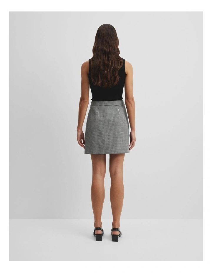 Gingham Mini Skirt in Gingham image 4