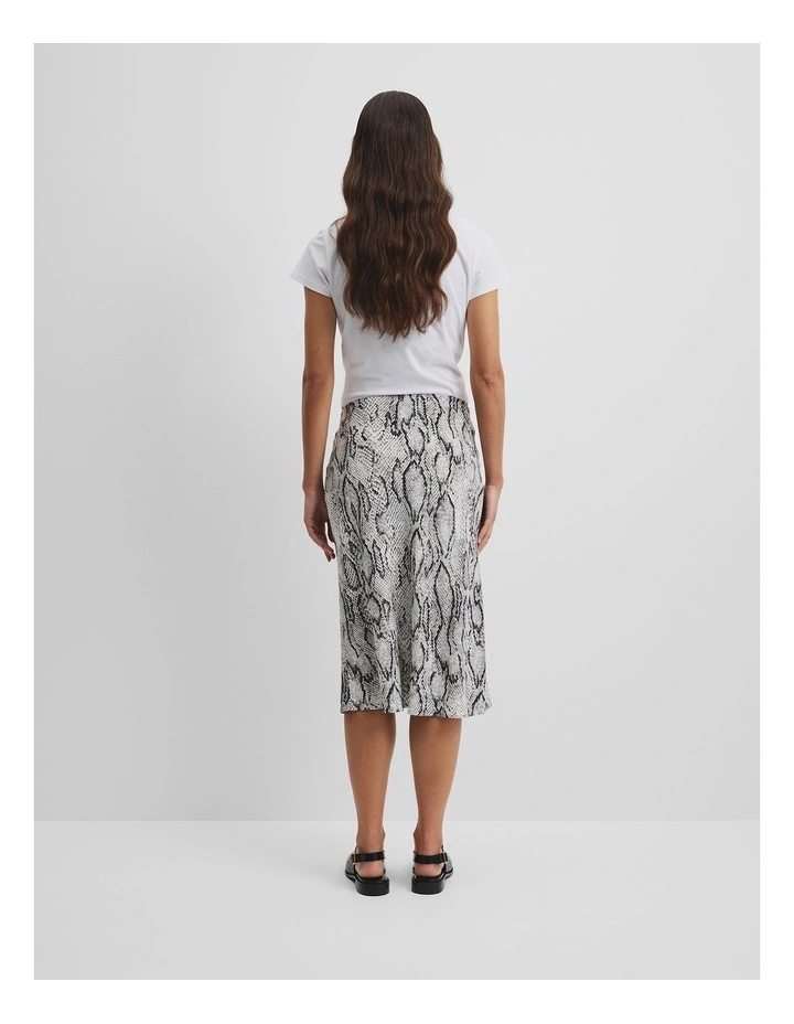 Print Midi Skirt in Snake Print image 5